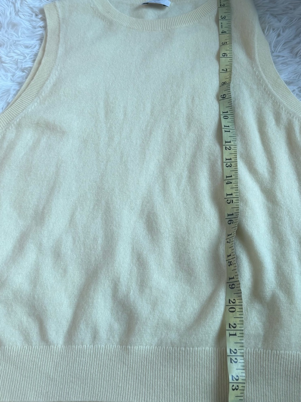 Aritzia Bare Cashmere Monogram Sweater Vest - Picture 8 of 8